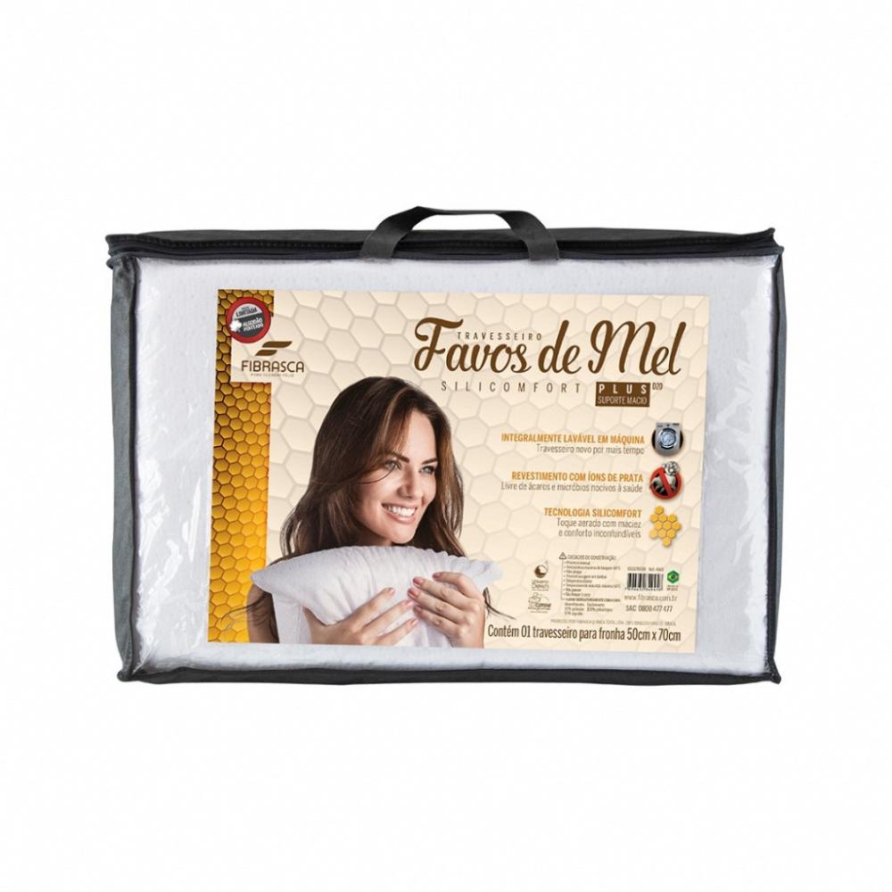 Travesseiro Favos De Mel Plus Suporte Macio Fibrasca