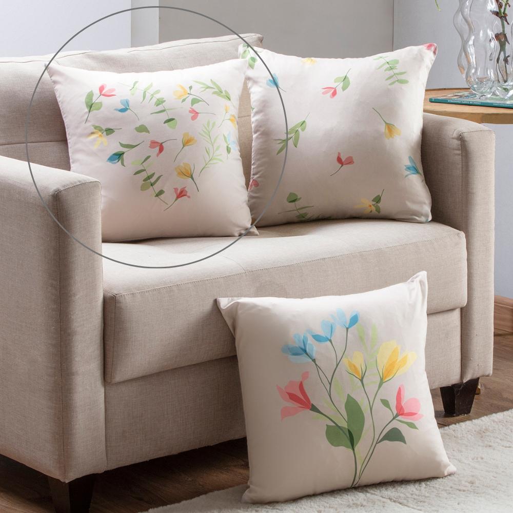 Capa de Almofada Estampada Light Flower Estampa 2 Jolitex