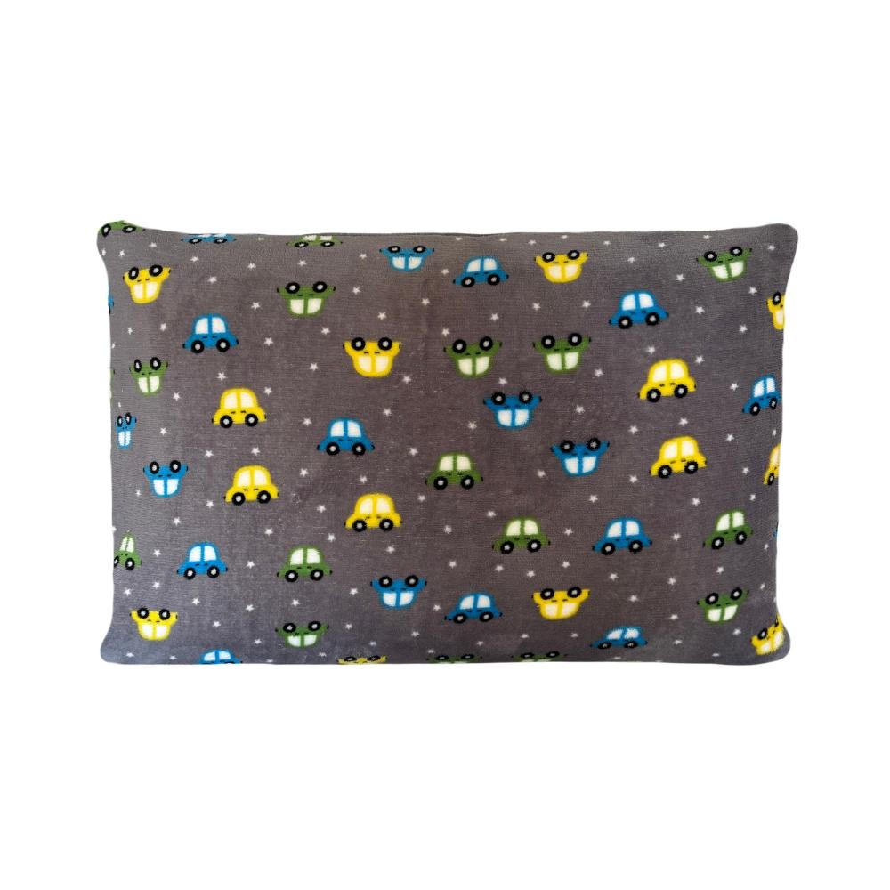 Fronha Avulsa Kids 40x60cm Plush Microfibra Fleece Infantil Carrinhos Arrumadinho Enxovais