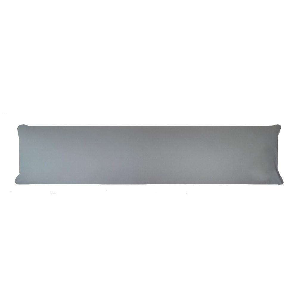 Fronha Para Travesseiro de Corpo 40x130cm Percal 200 Fios 100% Algodão Cinza Arrumadinho Enxovais