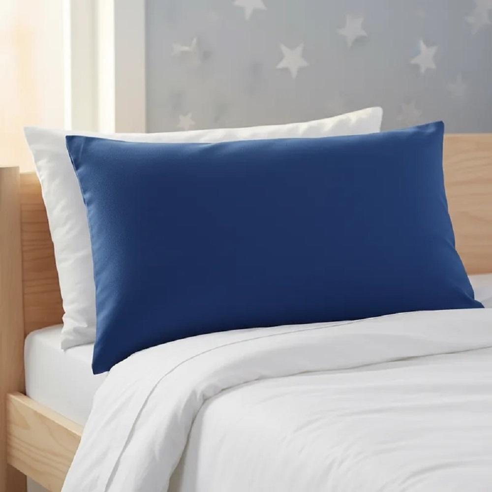 Fronha Avulsa 50cm x 70cm Lisa Malha 100% Algodão Azul Marinho Arrumadinho Enxovais