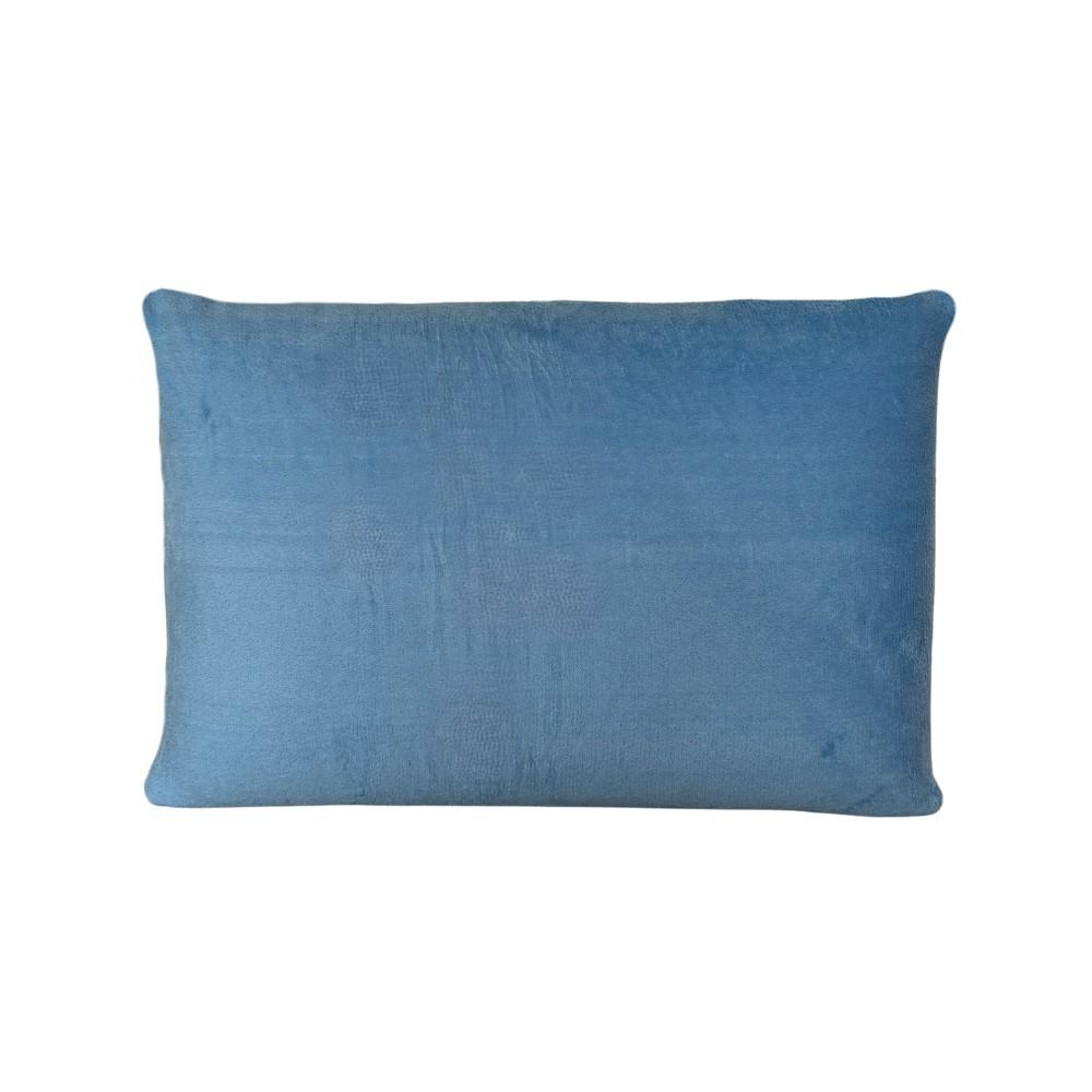 Fronha Avulsa Kids 40x60cm Plush Microfibra Fleece Azul Claro Arrumadinho Enxovais