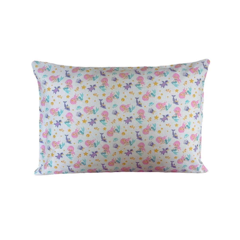 Fronha Avulsa Sereia Infantil Kids 40x60cm Tricoline 100% Algodão Estampada Arrumadinho Enxovais