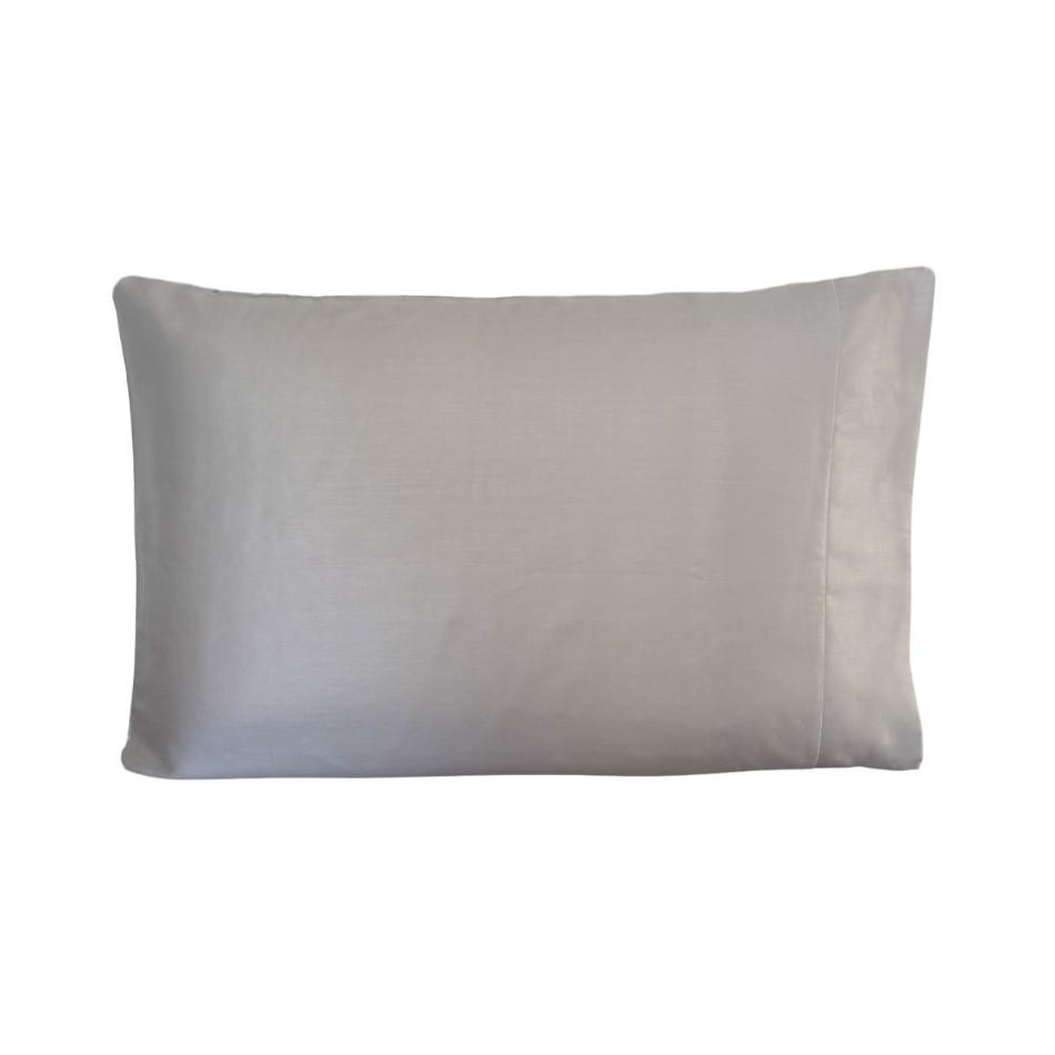 Fronha Avulsa Berço Bebê 30x40cm Percal 300 Fios 100% Algodão Cinza Arrumadinho Enxovais