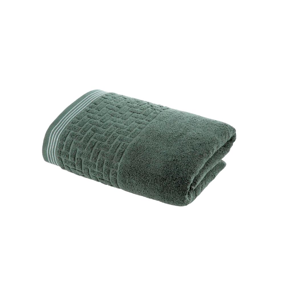 Toalha de Banho Gigante Banhão Verde Super Soft Geométrico Zero Twist 80x150cm Corttex