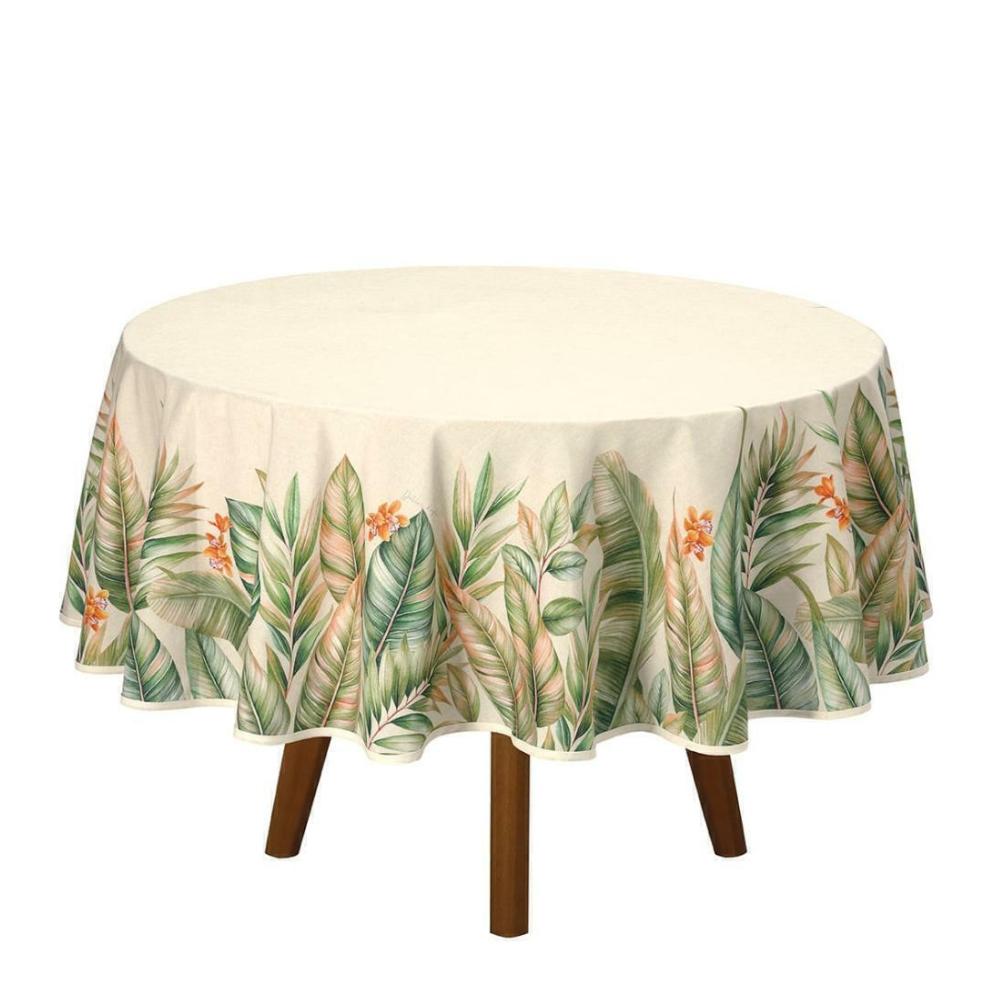 Toalha De Mesa Redonda 8 Lugares 1,80m Clean Renova Hercules Döhler