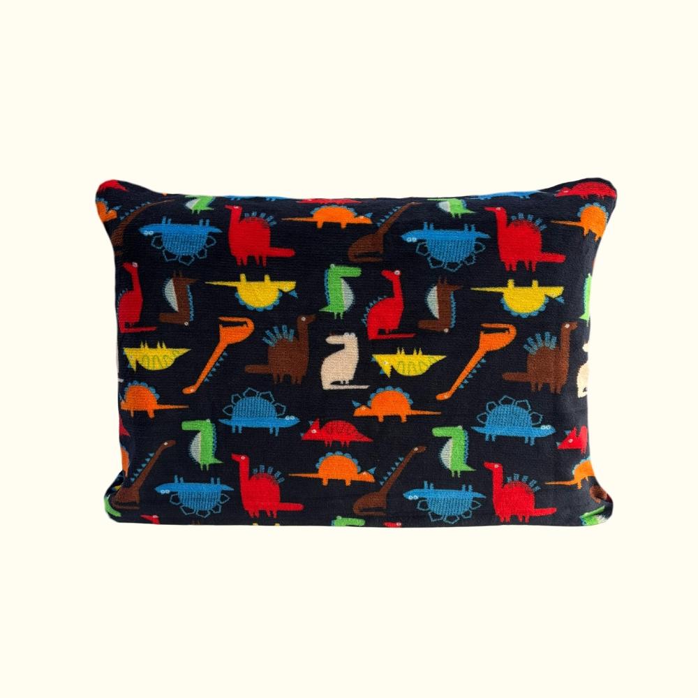 Fronha Avulsa Berço 30x40cm Plush Microfibra Fleece Infantil Jurassic Arrumadinho Enxovais