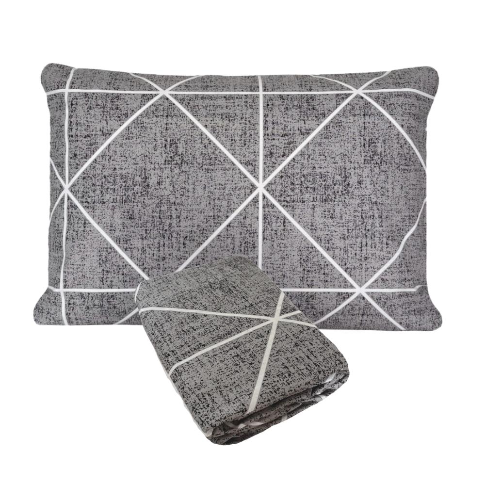 Fronha e Lençol de Elástico Boston Solteiro Viúva 1,20x2,00m Percal 160 Fios 100% Algodão Arrumadinho