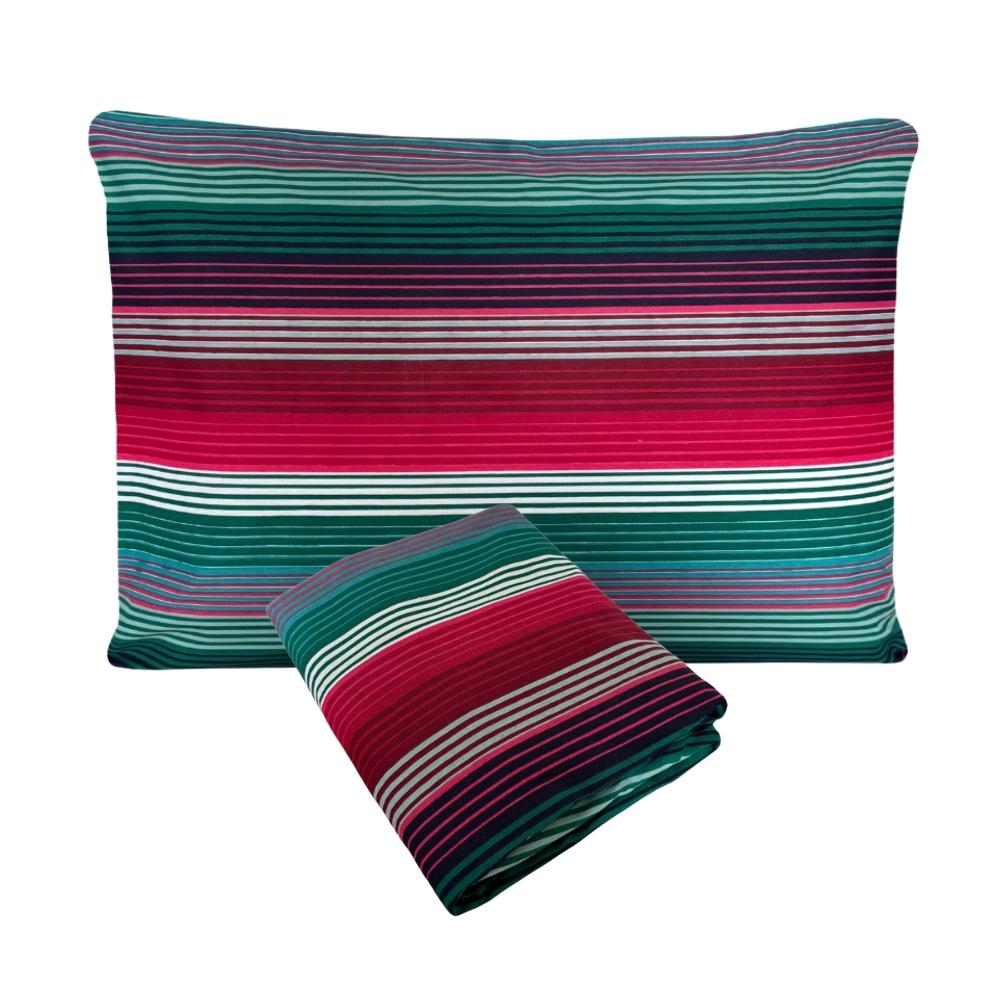 Fronha e Lençol de Elástico México Solteiro Viúva 1,20x2,00m Percal 160 Fios 100% Algodão Arrumadinho