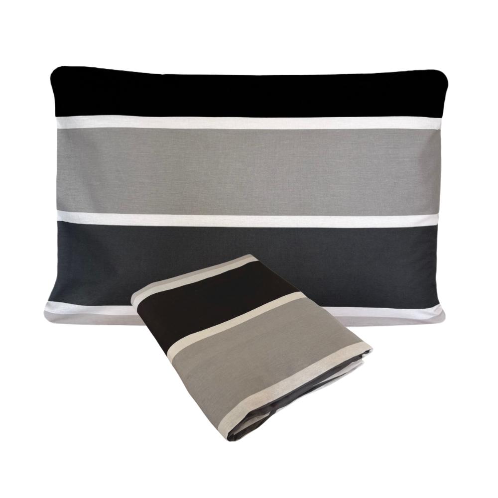 Fronha e Lençol de Elástico New York Solteiro Viúva 1,20x2,00m Percal 160 Fios 100% Algodão Arrumadinho