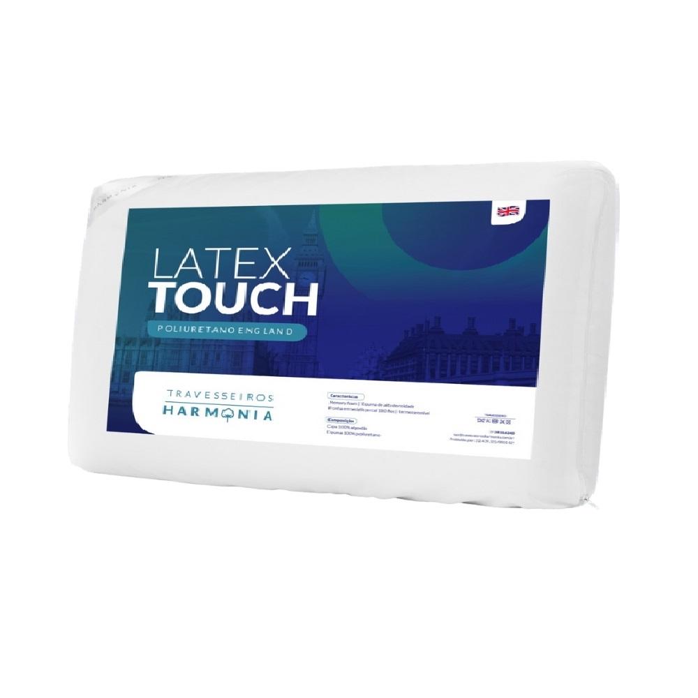 Travesseiro King 50x90cm Latex Touch England Harmonia