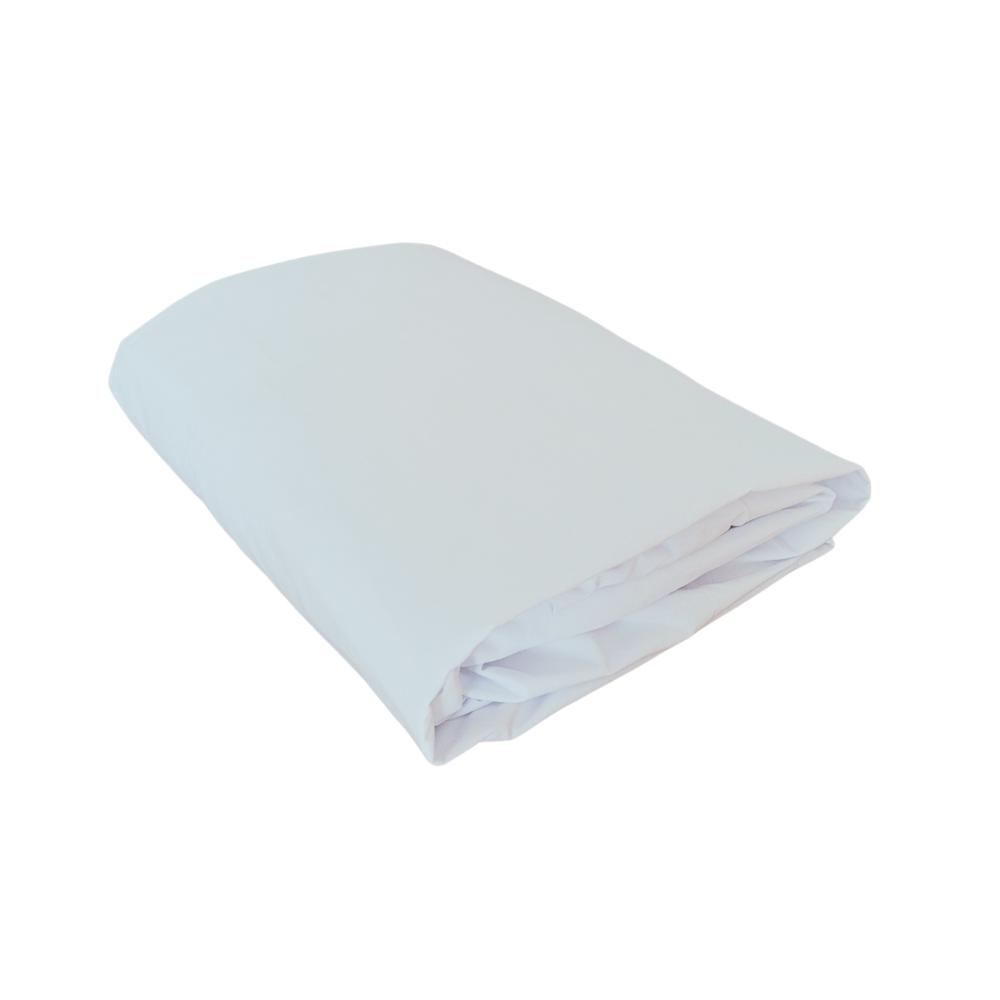 Lençol de Elástico Queen 1,58m x 1,98m Percal 200 Fios 100% Algodão Branco Arrumadinho Enxovais