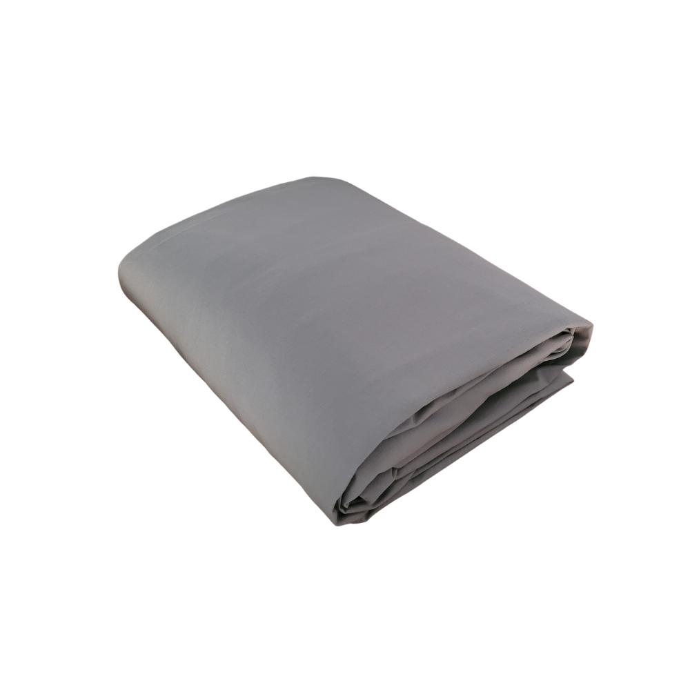 Lençol de Elástico Berço Desmontável 70cm x 100cm x 15cm Percal 200 Fios 100% Algodão Cinza Arrumadinho Enxovais