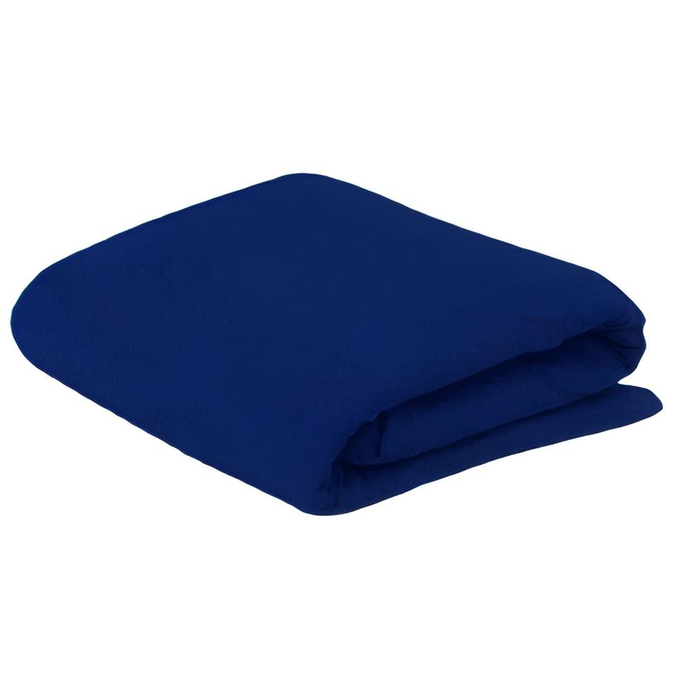 Lençol de Elástico Avulso King Nacional 1,80 x 2,00m Azul Marinho Arrumadinho Enxovais