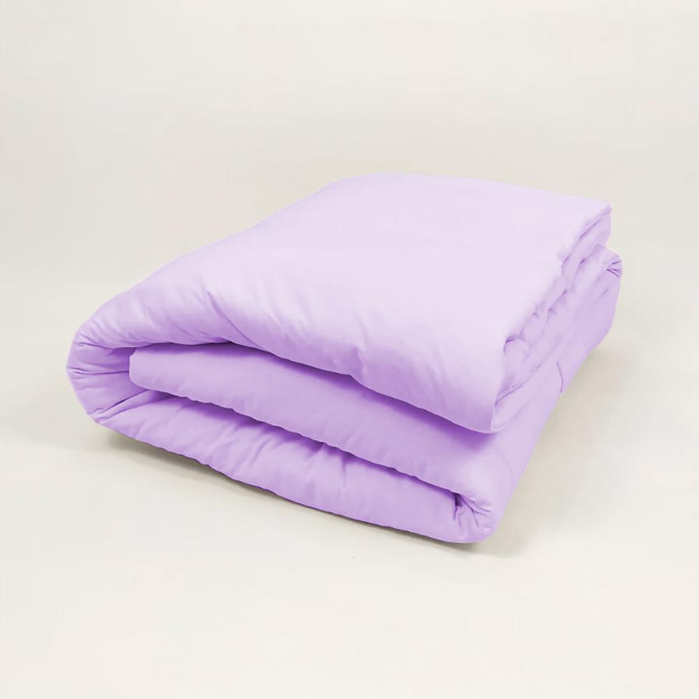 Edredom Solteiro King 1,80x2,40m Malha 100% Algodão Lilás Arrumadinho Enxovais