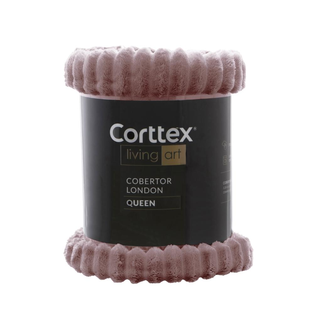 Cobertor London King 2,40x2,60m Rose Corttex