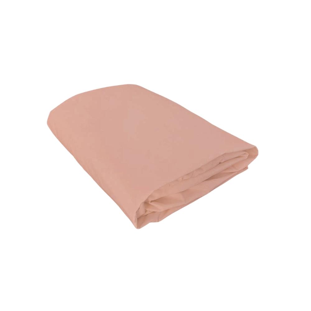 Lençol de Elástico Mini Cama Percal 300 Fios 100% Algodão Rose Arrumadinho Enxovais