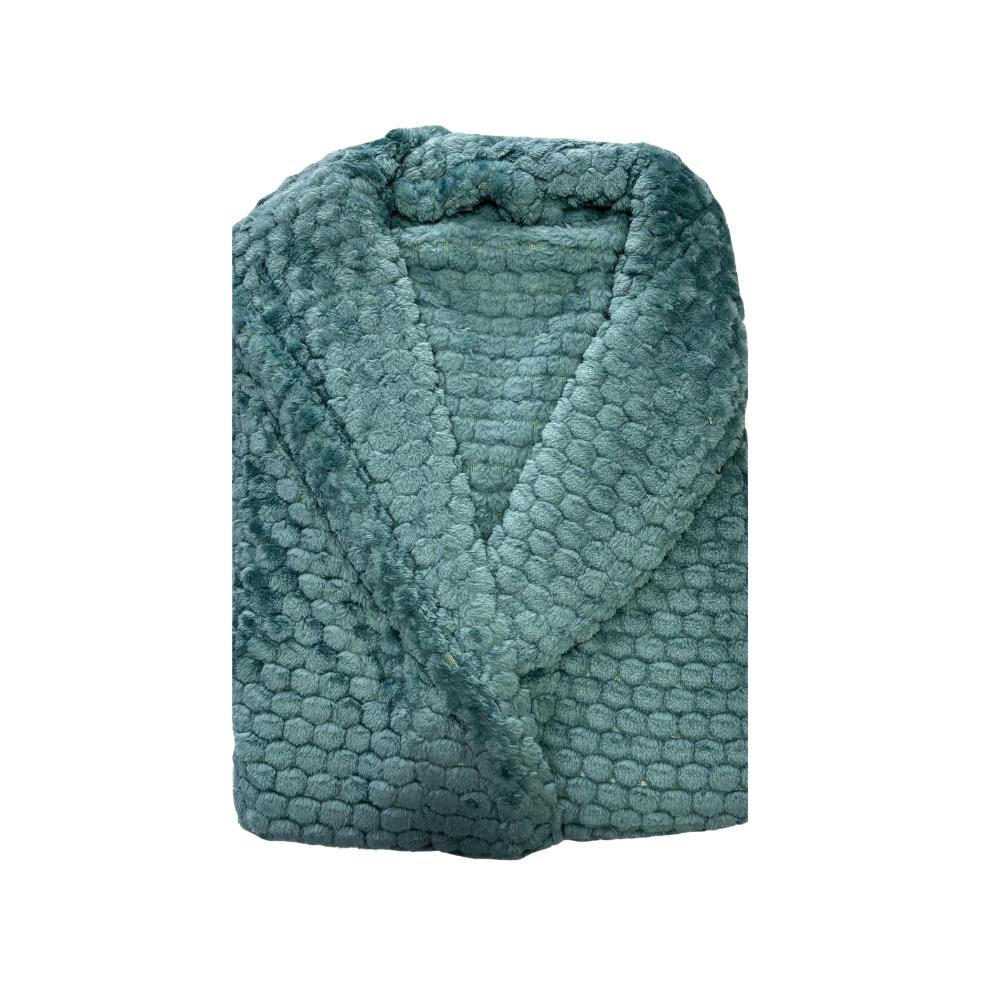 Roupão de Microfibra Lugano Verde P Home Design Adulto Corttex