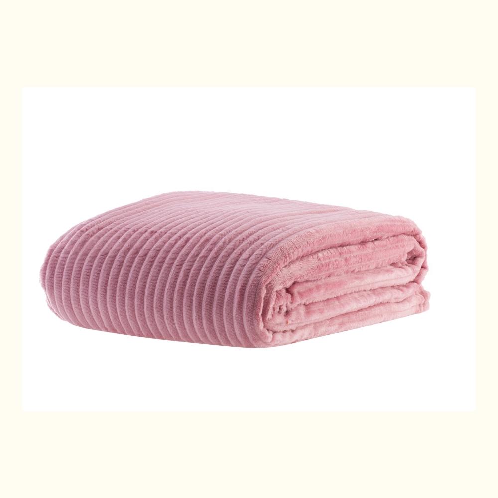 Cobertor Manta Microfibra Luster Casal 1,80x2,20m Rosa Corttex