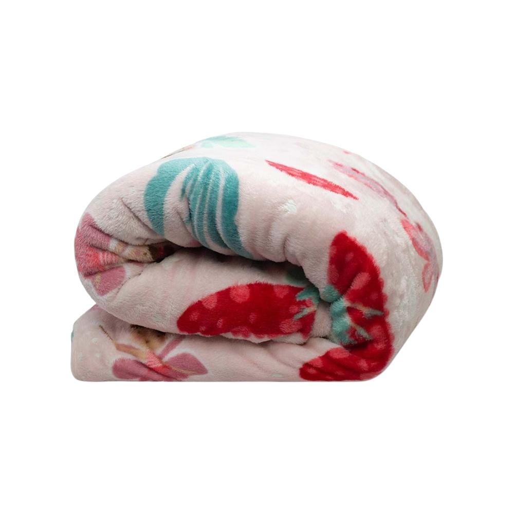 Manta Cobertor Mágico Solteiro Brilha no Escuro 1,50x2,20m Fadinhas Camesa