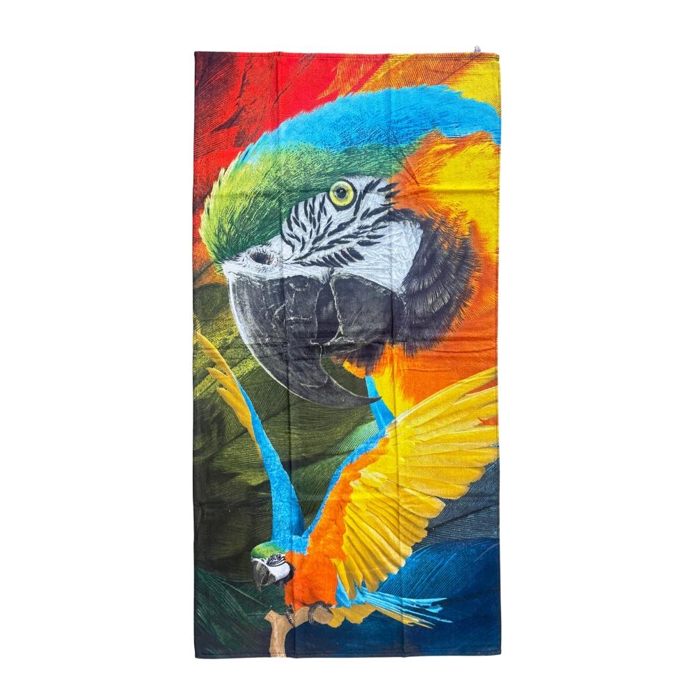 Toalha de Banho Praia Aveludada Málaga Arara Teka