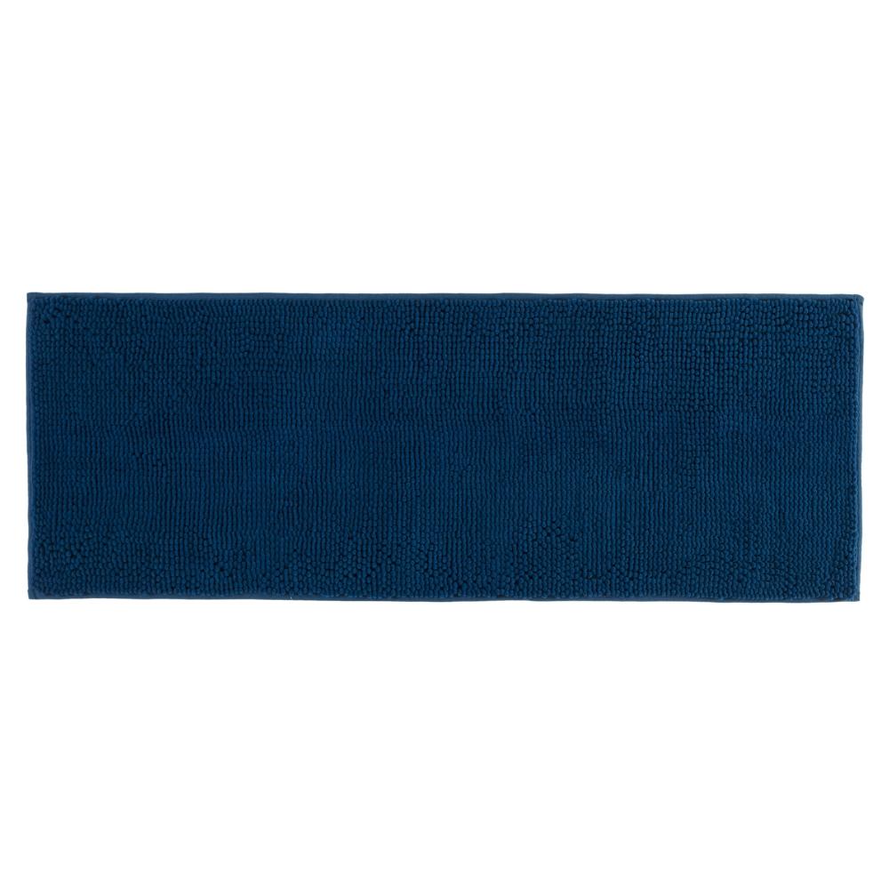 Tapete Passadeira 40x100cm Azul Escuro Home Design Bolinha Dallas Corttex