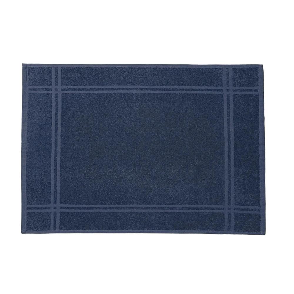 Toalha Para Pés Piso Metrópole Azul Marinho Cor 30198 Karsten