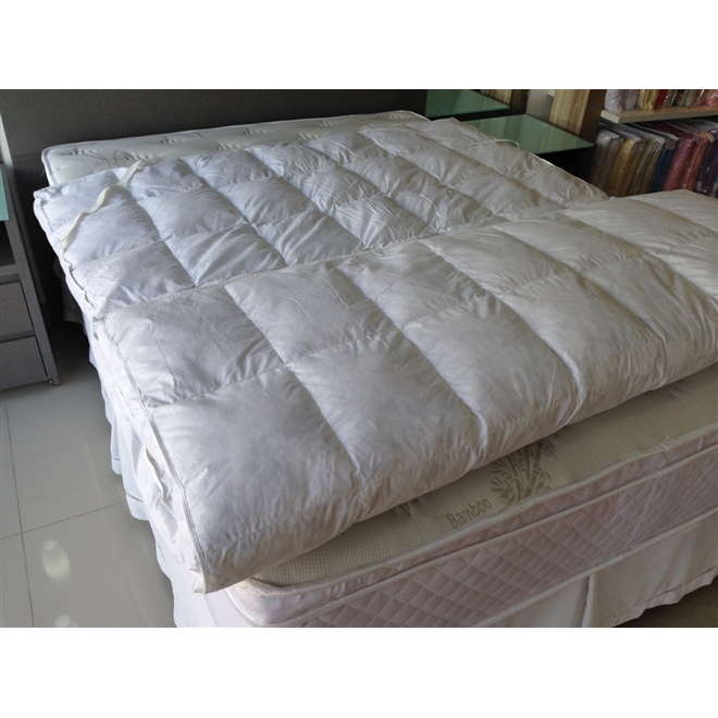 Pillow Top 80 Penas 20 Plumas de Ganso Queen 160x200x07cm Plooma
