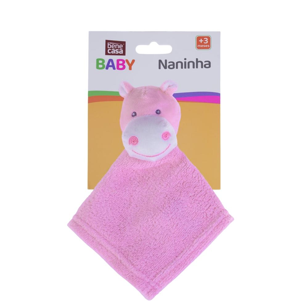 Naninha Bebê Hipopótamo Rosa Bene Casa