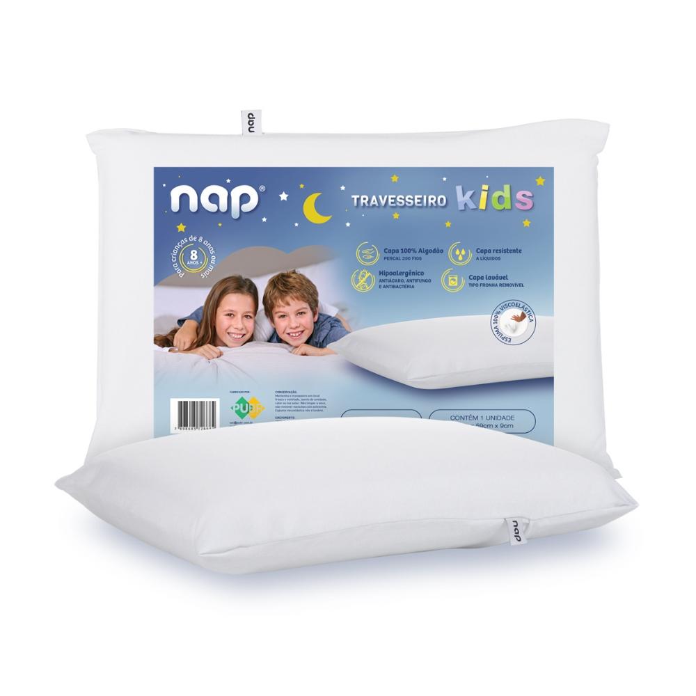 Travesseiro Visco Infantil Nasa Kids Juvenil 39x59x09cm NAP