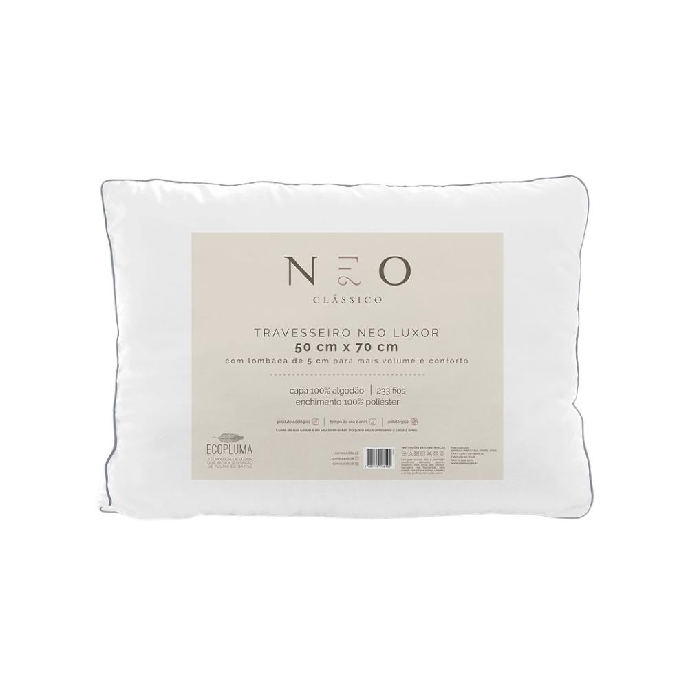 Travesseiro Neo Prime Luxor Fibras Camesa
