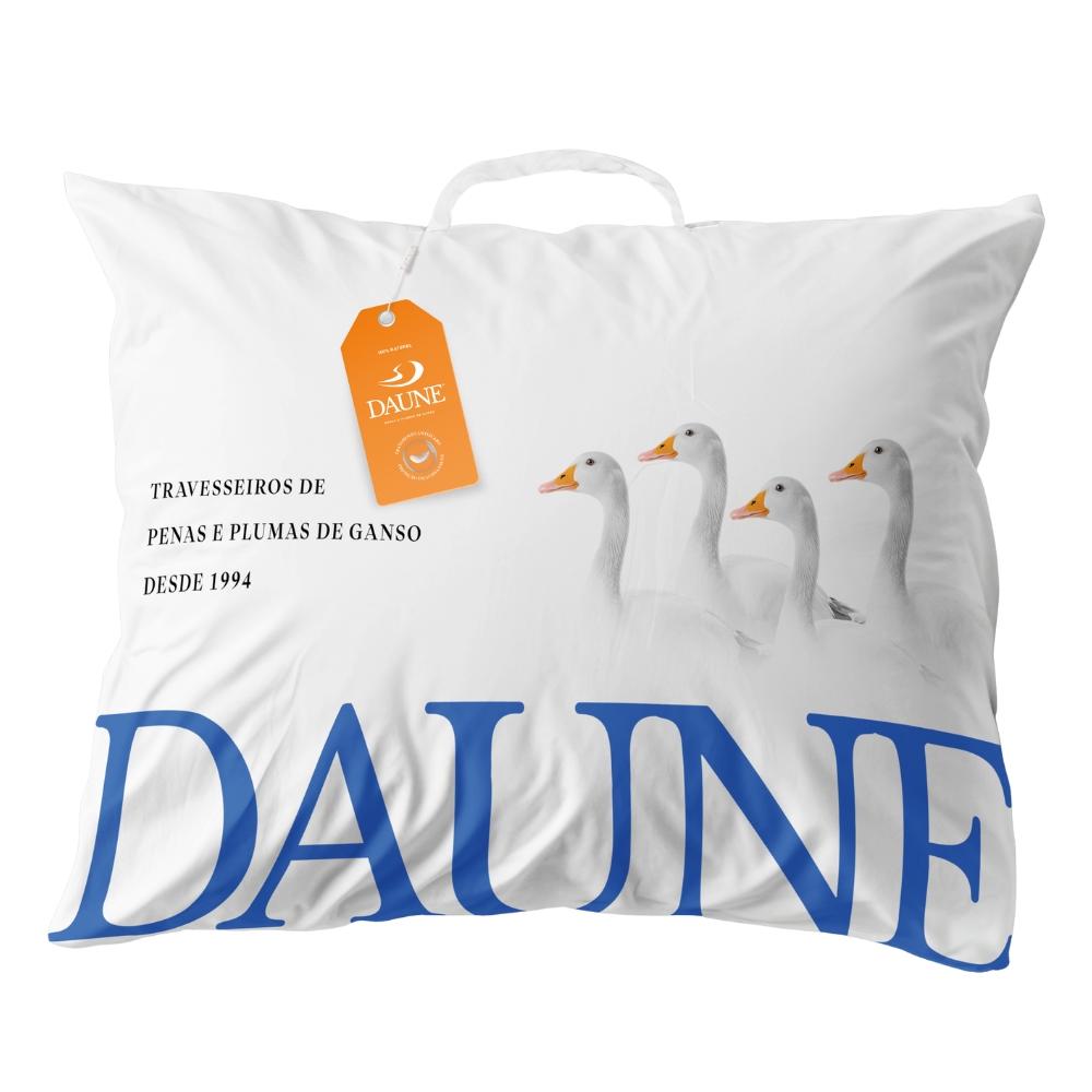 Travesseiro 80% Penas 20% Plumas de Ganso 50x70cm Daune