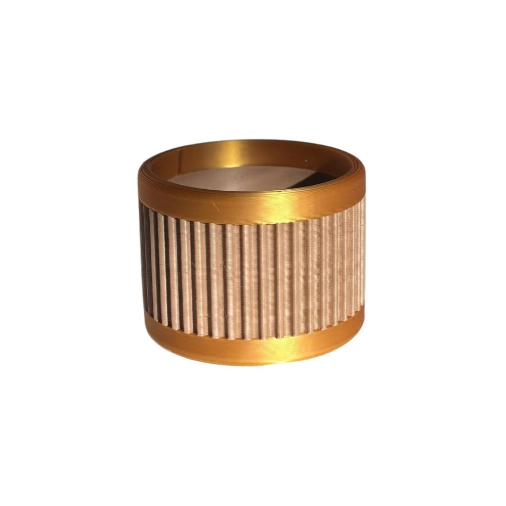 Porta-Guardanapo Relevo Bege e Dourado Arrumadinho