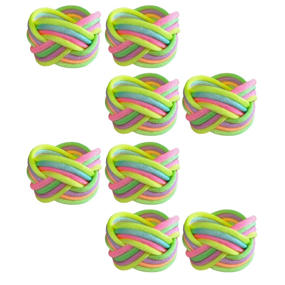 Kit 08 Porta-Guardanapos Cordão Rabo de Rato Colorido Candy Colors Neon Arrumadinho