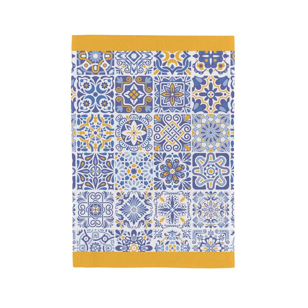 Pano De Copa Felpudo Fiori Portugal Amarelo Teka