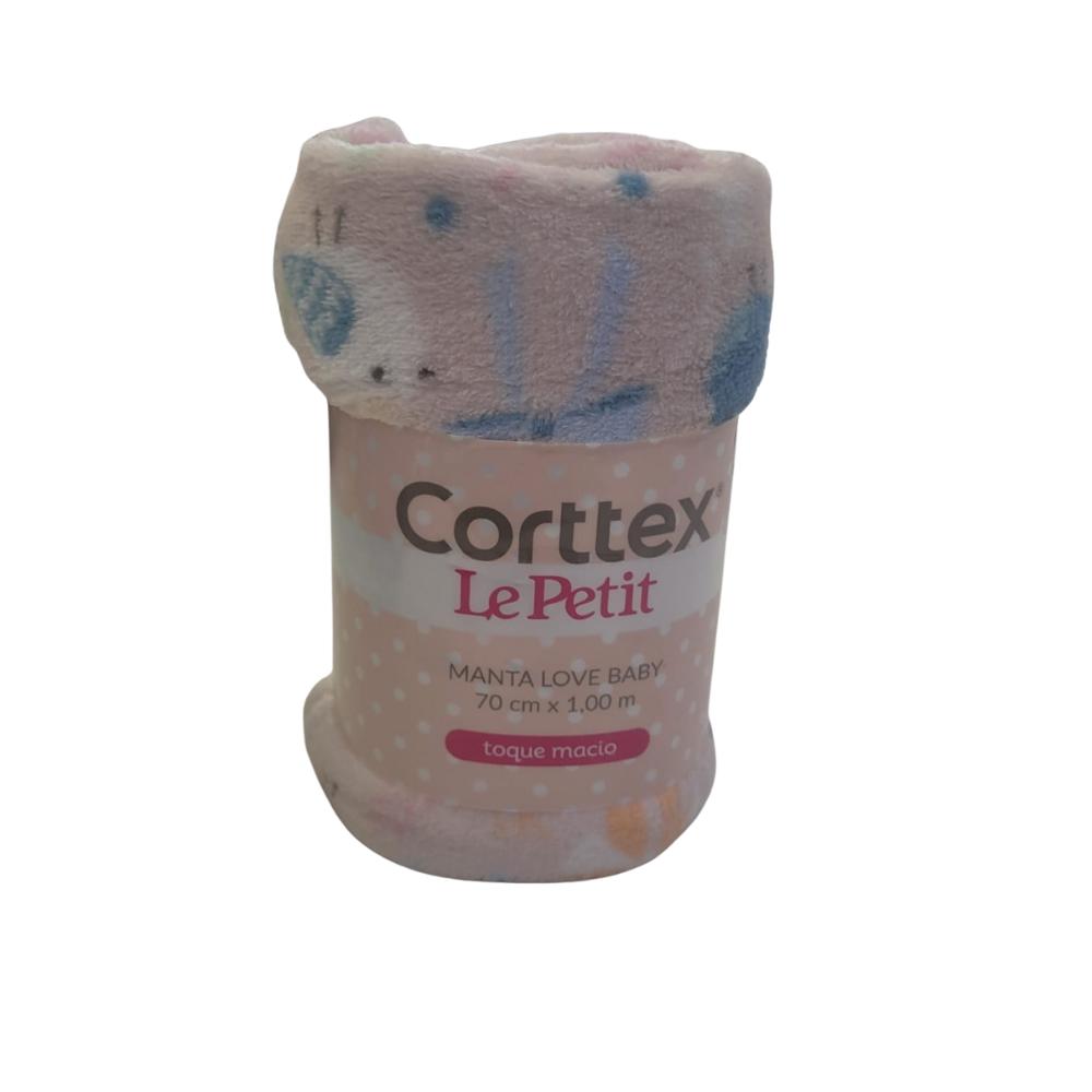 Manta Microfibra Love Baby Passarinhos 70x100cm Microfibra Corttex