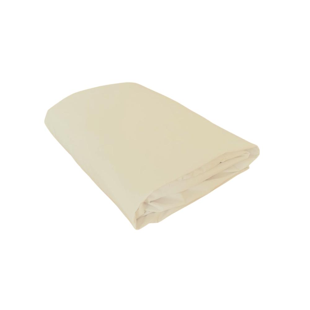 Lençol de Elástico Berço Americano 70cm x 130cm x 20cm Percal 300 Fios 100% Algodão Pérola Arrumadinho Enxovais