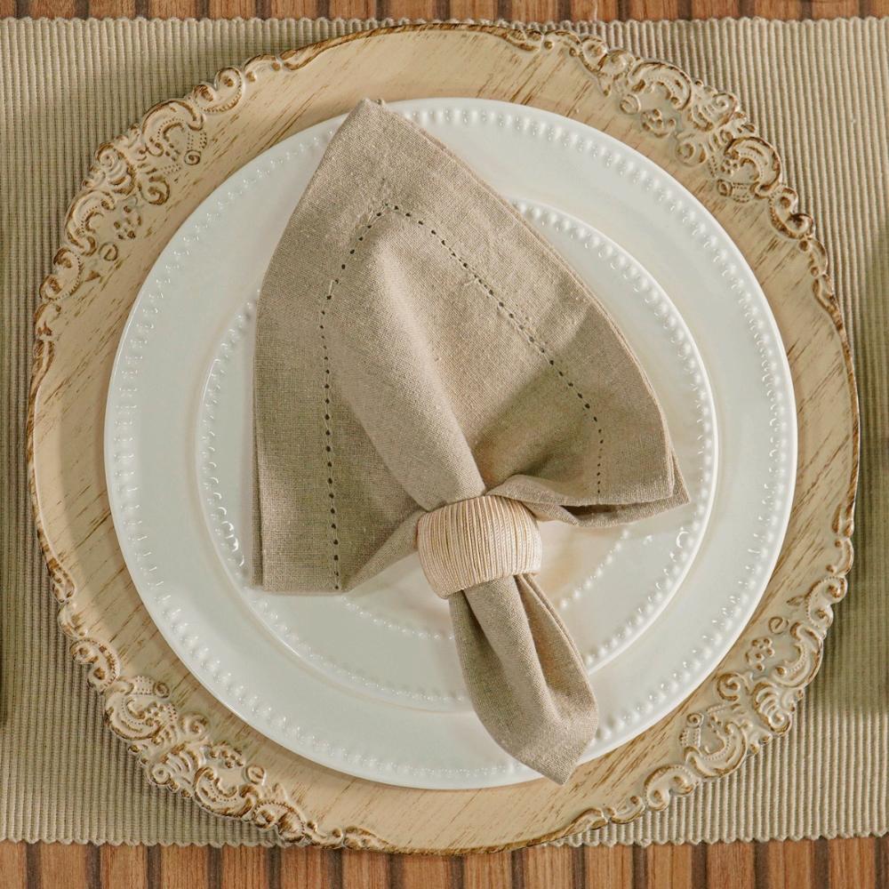 Jogo de Guardanapos de Tecido Pesponto 2 Peças Fendi Tessi