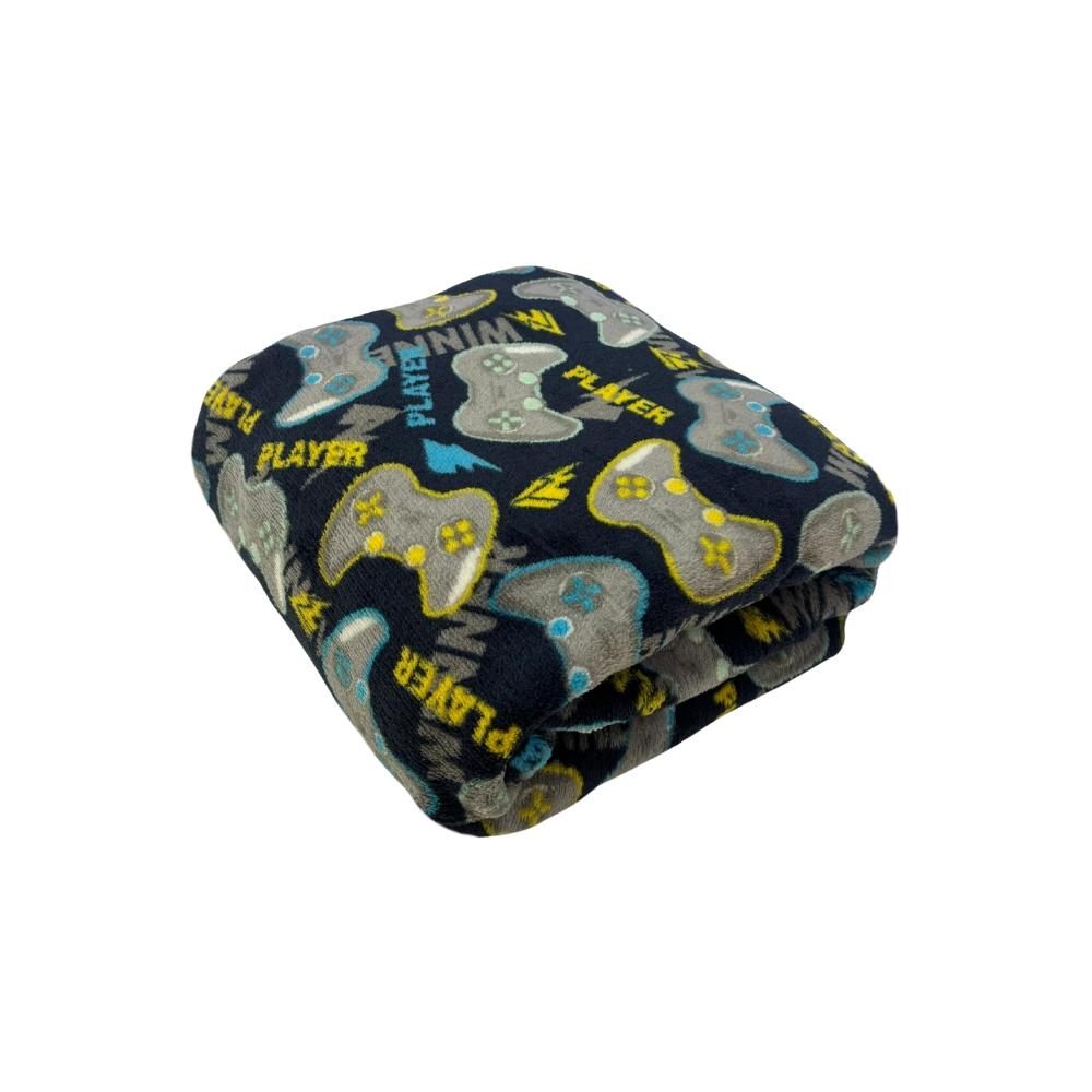 Lençol com Elástico Berço Americano Plush Microfibra Fleece Player Arrumadinho Enxovais
