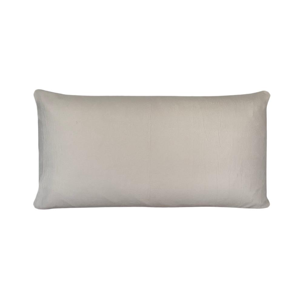 Fronha Avulsa King 50cm x 90cm Plush Microfibra Fleece Off White Arrumadinho Enxovais