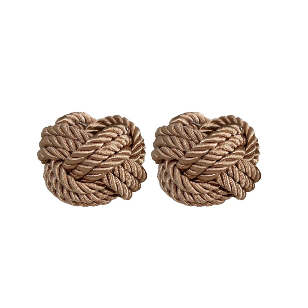 Kit 02 Porta-Guardanapos Cordão de São Francisco Caramelo Arrumadinho