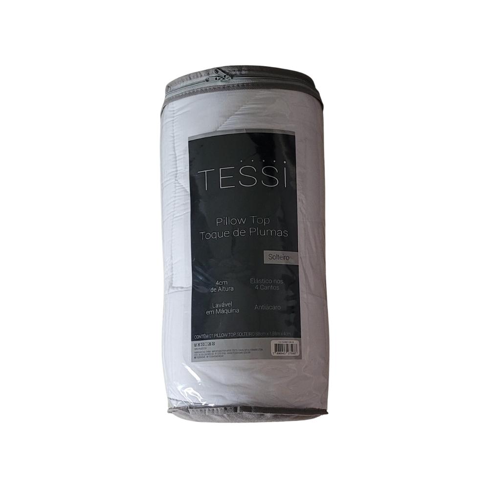 Pillow Top Para Colchões Solteiro Toque de Plumas Tessi