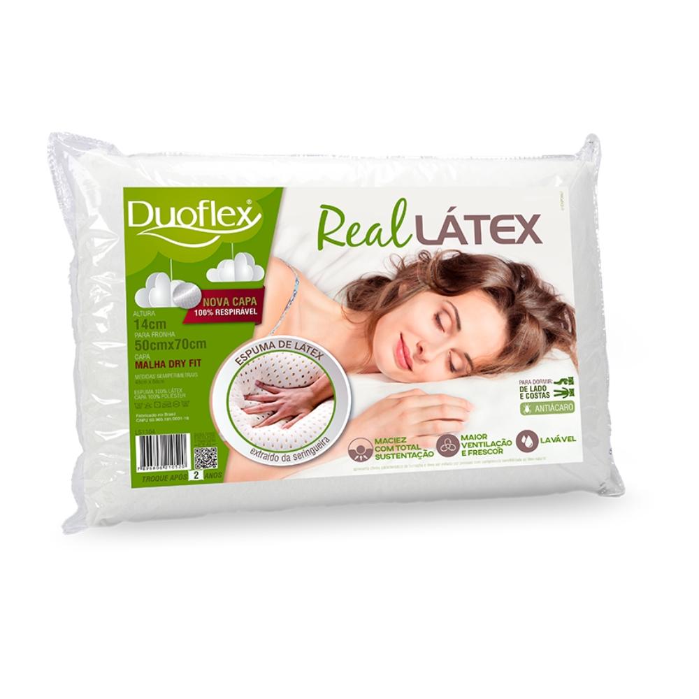 Travesseiro Real Látex Natural 14cm de Altura LS1104 Duoflex