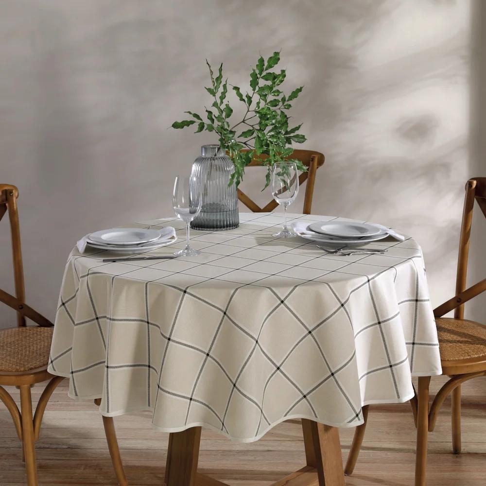 Toalha de Mesa Redonda 4 a 6 Lugares 1,60m Clean Athenas Ieda Dohler