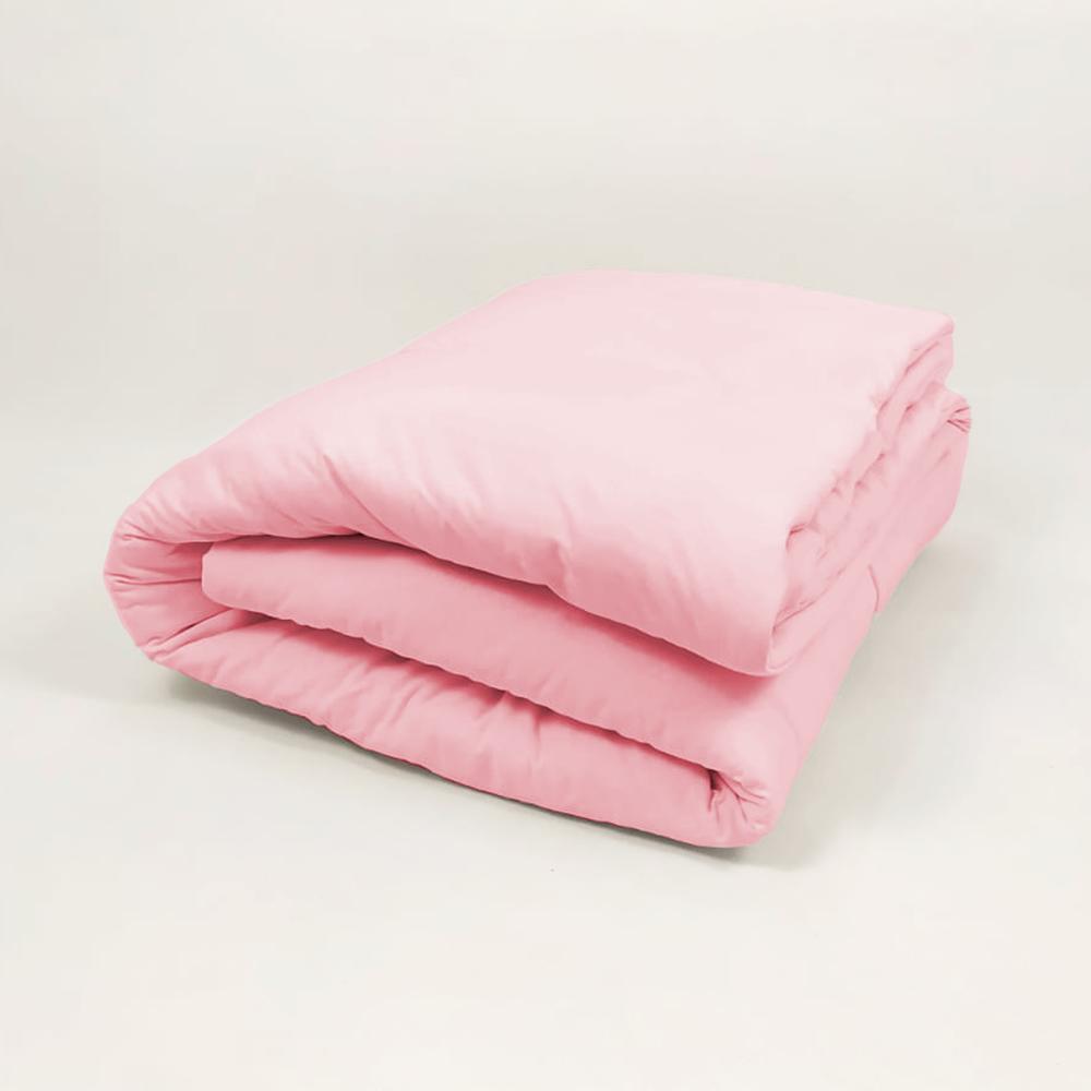 Edredom Para Cama Júnior em Malha 100% Algodão Rosa Arrumadinho Enxovais