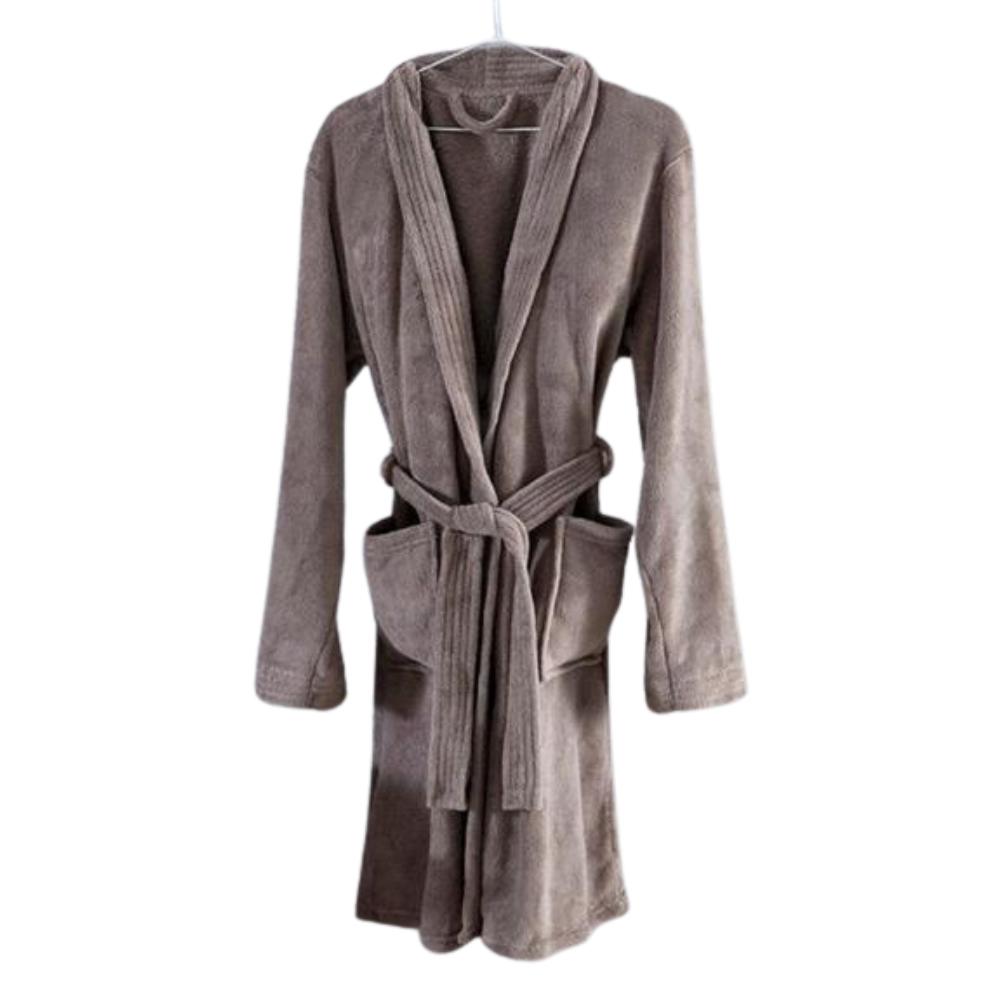 Roupão de Microfibra Home Design Taupe P Corttex