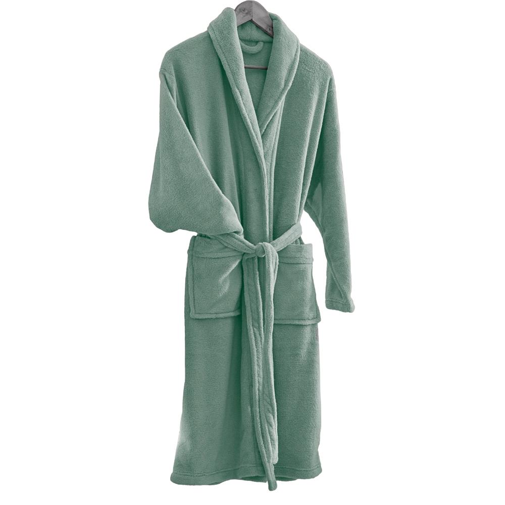 Roupão de Microfibra Fleece Adulto Home Design Verde M Corttex