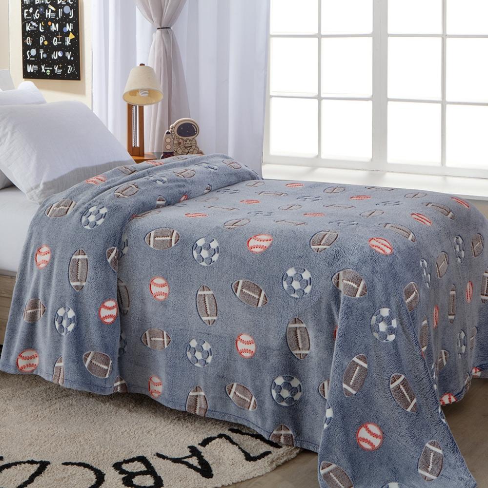 Manta de Microfibra Esportes Shine Brilha no Escuro Solteiro 1,50x2,00m Corttex