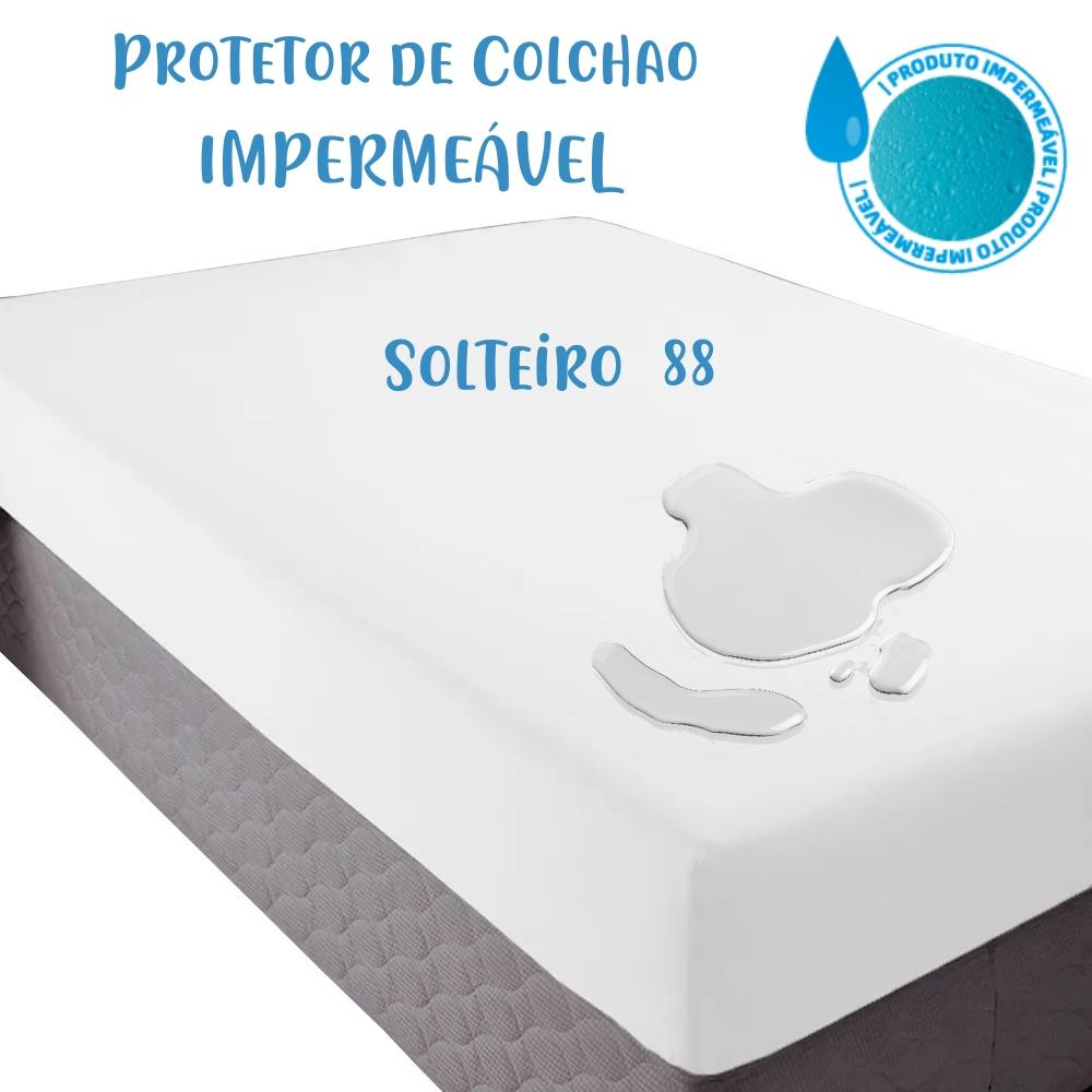 Protetor de Colchão Impermeável Solteiro 88x188cm Arrumadinho Enxovais