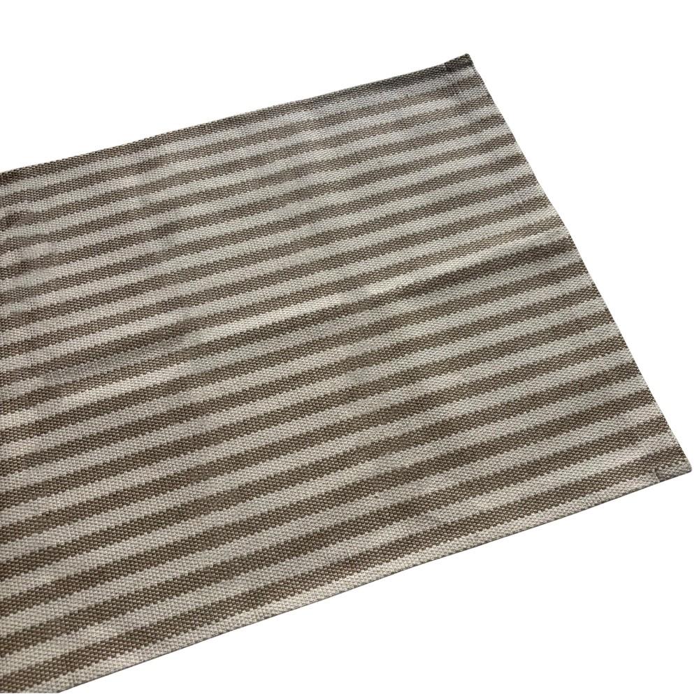 Tapete Passadeira 60x200cm Algodão Antiderrapante Cloe Bege Anatex